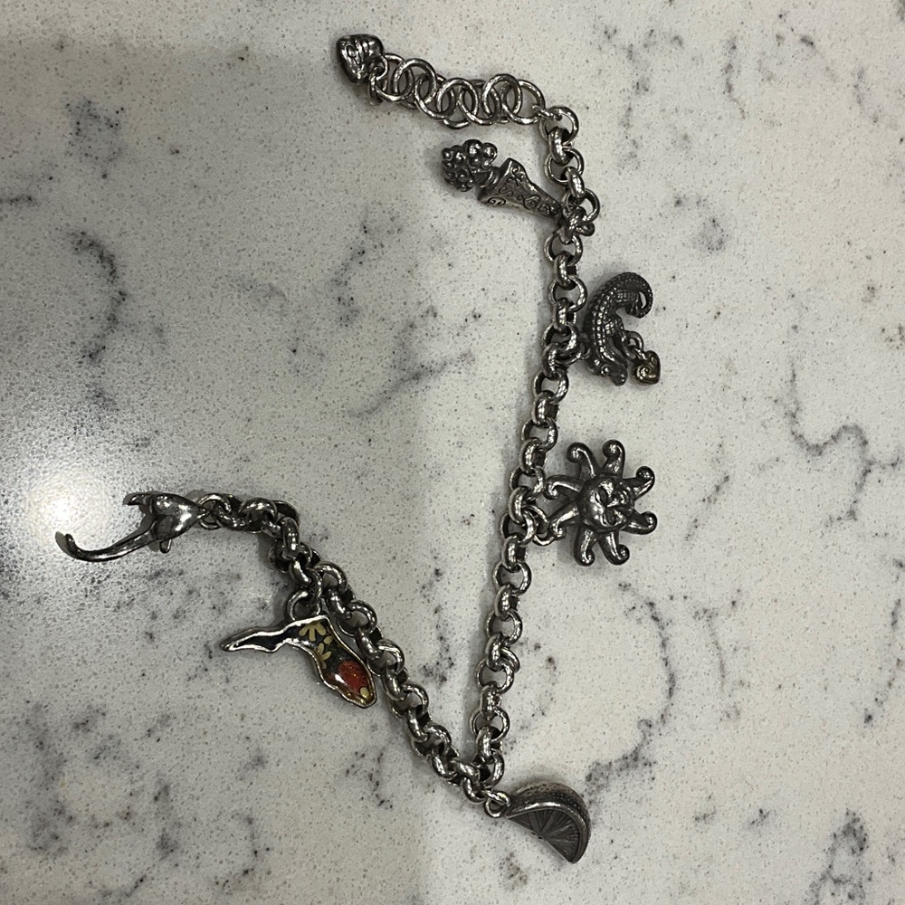 Brighton Silver Bracelet with Assorted Charms